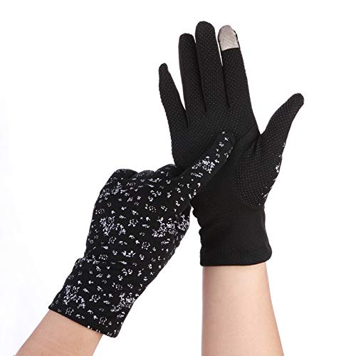 1 Pair Anti UV Summer Thin Driving Gloves Breathable Non-Slip Cotton Women Gloves Outdoor Touch Screen Sunscreen Stretch Gloves - 3