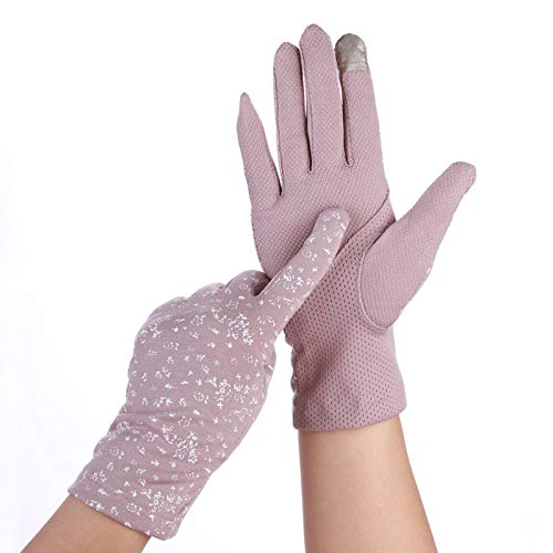 1 Pair Anti UV Summer Thin Driving Gloves Breathable Non-Slip Cotton Women Gloves Outdoor Touch Screen Sunscreen Stretch Gloves - 3