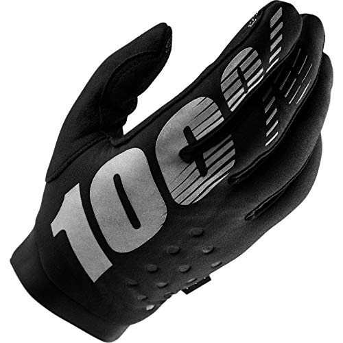 100% Brisker 100% Glove Guantes, Unisex Adulto, Black/Grey, 2XL