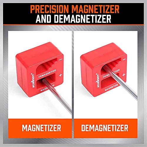 100 pc Juego de Destornilladores magnéticos profesionales con soporte organizador. Conjunto puntas destornillador de precisión. Kit de herramienta profesional para bricolaje y para su taller.