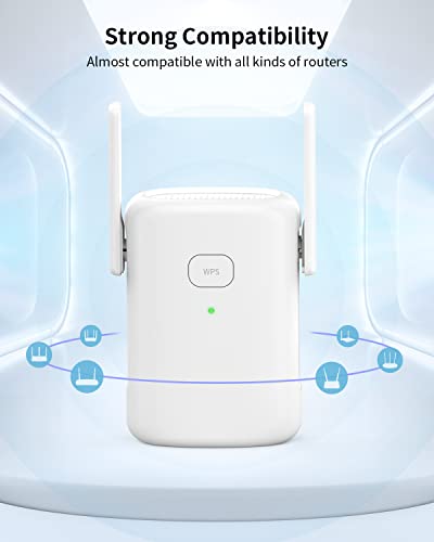 1200 Mbps Repetidor WiFi inalámbrico Utilizado para Ampliar la Cobertura de la Red, admite WiFi Extensor de Red de 2,4 GHz y 5 GHz, WPS / Ap / Blanco