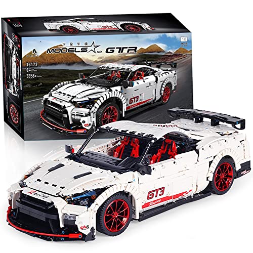 13172 Technology Car Building Blocks Para Nissan,Technology Car Model Racing,Kit Compatible Lego Technology Sports Car Juguetes Para Niños Tecnología 1:8 Modelo Coche Carreras