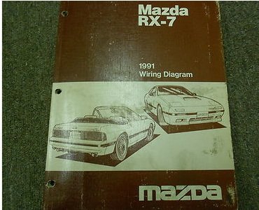 1991 Mazda 626 MX-6 MX6 Electrical Wiring Diagram Service Repair Manual OEM 91