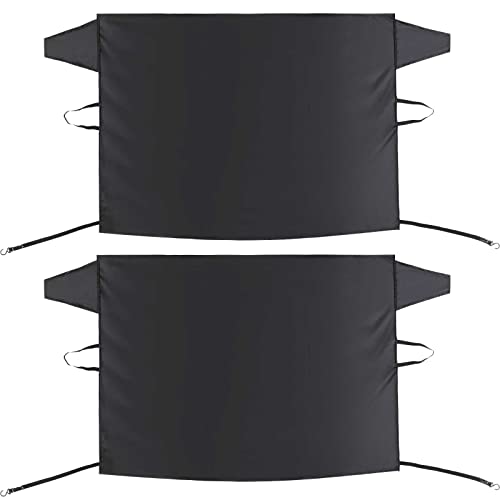 2 Cubiertas de Escarcha para Parabrisas de Coche para Hielo y Nieve Cubierta de Nieve de Tela Oxfor Guardia Protector de Granizo Accesorios Exteriores Automotrices, 74,8 x 42 Pulgadas