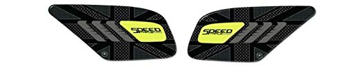 2 protectores laterales de depósito de moto 3D compatible con Triumph Speed ​​Triple 2016-2020 Amarillo