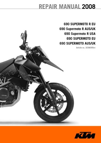 2008 KTM 690 SUPERMOTO Repair Manual (English Edition)