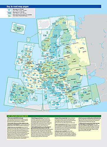 2021 Philip's Big Road Atlas Europe: (A3 Spiral binding) (Philip's Road Atlases)