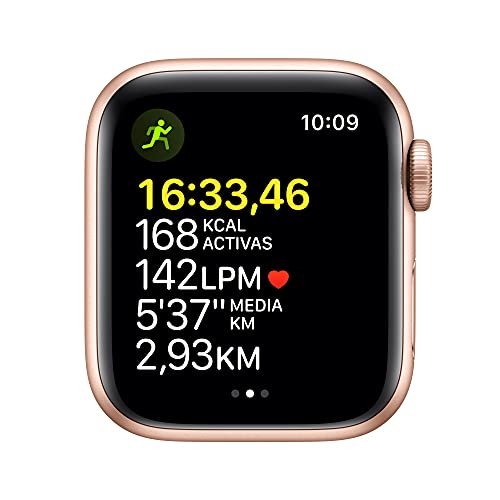 2021 Watch SE (GPS) - Caja de Aluminio en Oro de 40 mm - Correa Deportiva Blanco Estrella - Talla única
