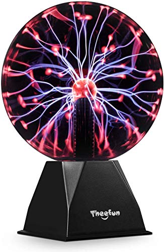 20cm Bola de plasma mágica, Bola luminosa Theefun Bola electrostática Bola de relámpagos sensible al tacto, Juguete educativo parpadeante Física Luz de destello Lámpara de plasma Esfera Efectos de luz