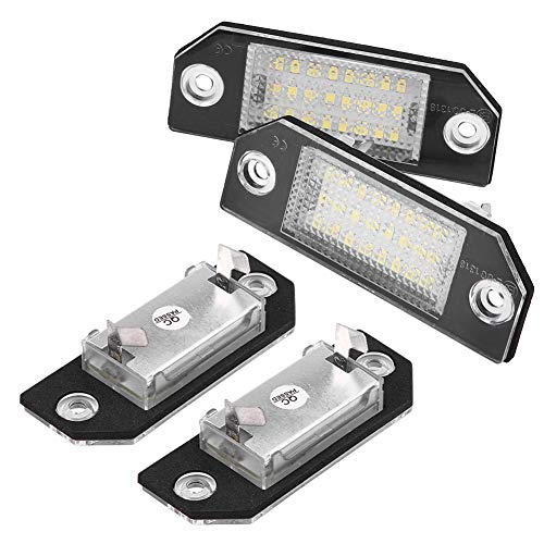 2pcs 24 LED Beads License Plate Lámpara de luz LED para C-MAX 2003-2010 Focus MK2 2003-2008