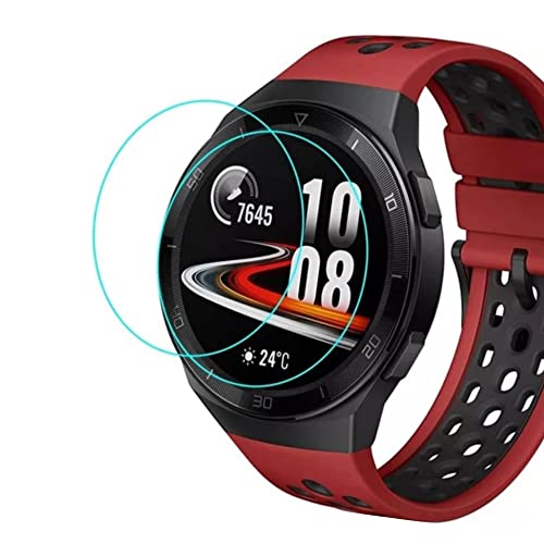 [3 pack] Cristal Templado para HUAWEI GT2 / GT2E 46MM, protector de pantalla para reloj inteligente, Anti-Rasguños reduce huellas dactilares Antiarañazos, accesorios smartwatches