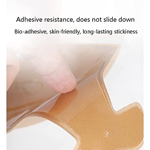 3 Pairs Sticky Bra Invisible Anti-Penetration Point Adhesive Nipple Covers Women (Color : Style2, Size : S)