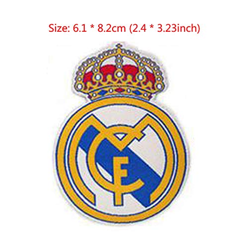 3 piezas Parches del equipo de fútbol para coser/planchar Emblema del club de fútbol Accesorios para apliques deportivos Parches decorativos para jeans Chaqueta Ropa Bolso Zapatos Gorras (#1)