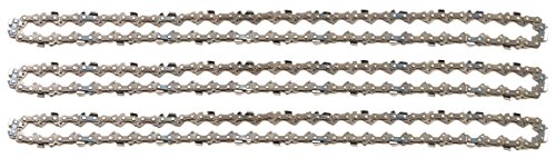 3 tallox cadenas de sierra 3/8" 1,3 mm 56 eslabones 40 cm compatible con Oregon Dollmar Einhell Makita Black & Decker y otras