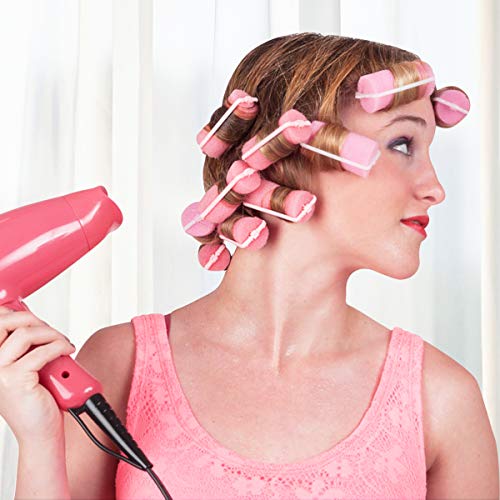 36 Piezas Rulos para el pelo de Esponja, Suave Rodillos para el Cabello, Espuma DIY Herramienta de Rizado para Peinado, Para Mujeres y Niños Peluquería (Rosa, Amarillo, Azul)