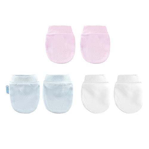 4 Pair/Set Simple Cute Baby Knit Gloves Newborn Anti-Eat Hand Anti-Grab Glove - 3