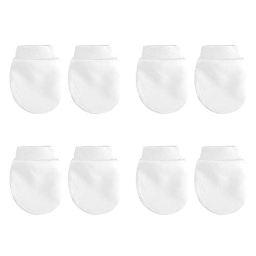 4 Pair/Set Simple Cute Baby Knit Gloves Newborn Anti-Eat Hand Anti-Grab Glove - 3
