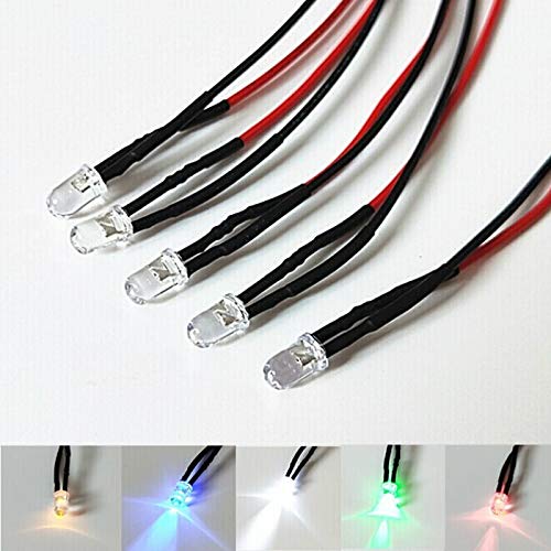 400 Piezas 3 mm LED, Kit de Diodos LED de 10 Colores para Iluminación de Componentes Electrónicos