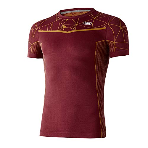 42K RUNNING - Camiseta Termocompresiva LHOTSE Maroon M - L