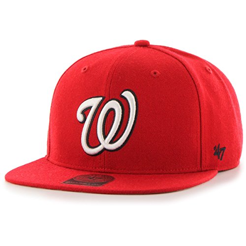 '47 MLB Washington Nationals Sure Shot Captain Gorra de béisbol, Rojo, única para Hombre