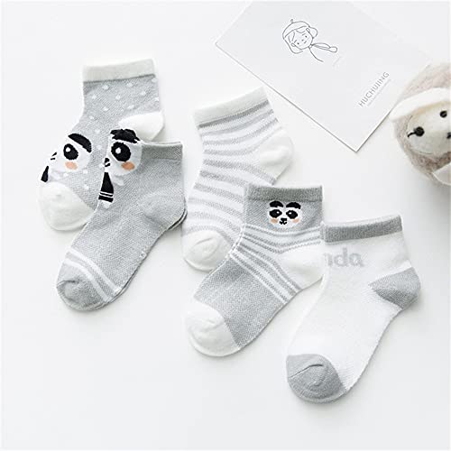 5 par/Lote 0-2Y Calcetines para bebés Calcetines de bebé para niñas de Malla de algodón Lindos Calcetines para niños recién Nacidos Accesorios de Ropa para bebés-a12-S(12-24M)