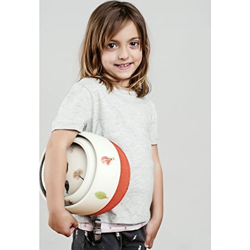 707926var - Casco Bicicleta Ciclismo Plegable niño Infantil Color Naranja/Blanco Talla 54-56