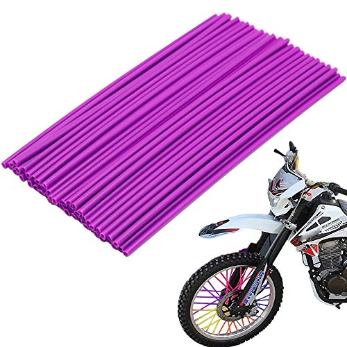 72 piezas Cubre radios moto, protector llantas, funda de cuero, para motocross, bicicleta, Fundas De Radio De Rueda Llantas para Universales Moto Motocros