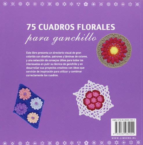 75 Cuadros florales para ganchillo