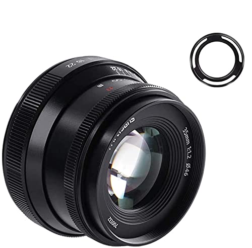 7artisans 35mm F1.2 II V2.0 Manual Focus Objetivo para Fujifilm X Mount cámaras X-A1 X-A10 X-A2 X-A3 A-AT X-M1 XM2 X-T1 X-T3 X-T10 X-T2 X-T20 X-T30 X-Pro1 X-Pro2 X-E1 X-E2 E-E2s X-E3