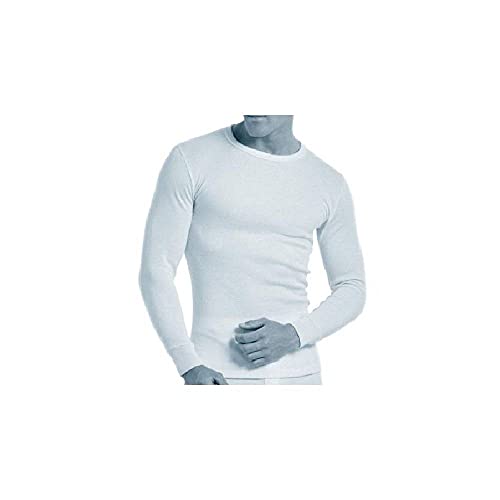 Abanderado - Camiseta térmica de manga larga y cuello redondo para hombre, color Azul Claro, talla 52 (L), Talla Internacional: M
