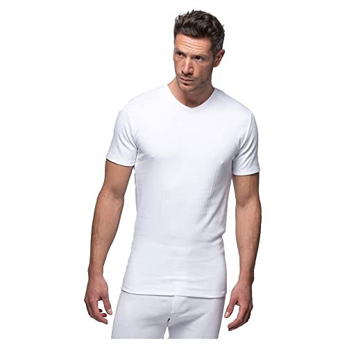 Abanderado Termal Camiseta térmica, Blanco, 56/XL para Hombre