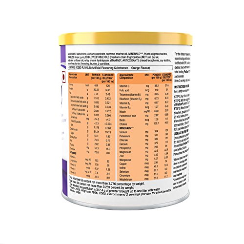 Abbott Prosure Bebida Nutricional - 400 g (naranja) para el aumento de peso Nutrición Cachexia magra ganancia de masa anorexia