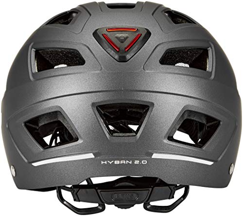 ABUS HYBAN 2.0 Fahrradhelm, Unisex, Titan, M