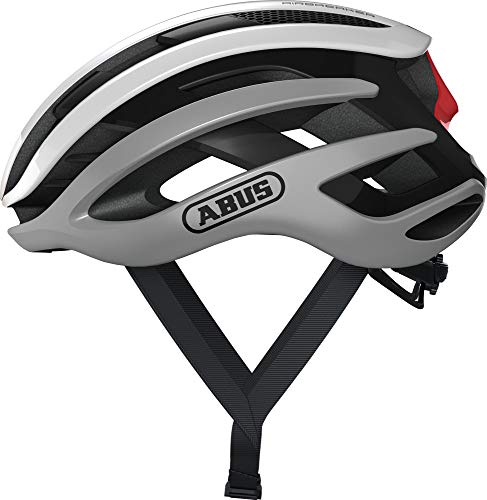 ABUS Silver White L Casco, Adultos Unisex, Blanco (Blanco)