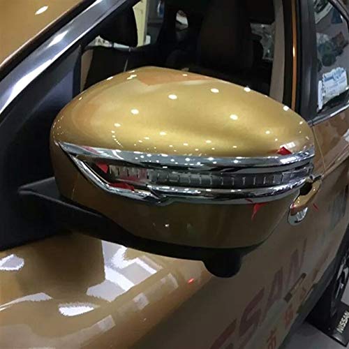 Accesorios de diseño de la cubierta del espejo lateral de accesorios de coches QASHQAI J11 2016 2017 2014 2015 2018 2019 Accesorios cromado de coche