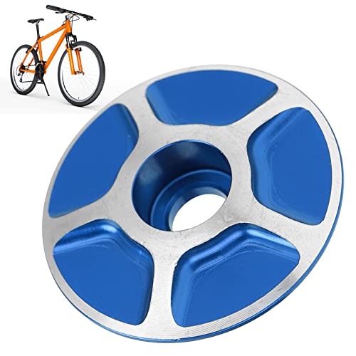 Accesorios para Vástagos de Bicicleta de Carretera de Montaña, Cubierta de Cuenco de Horquilla Liviana Reemplazable Duradera para Bicicletas de Carretera MTB(Azul)