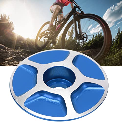 Accesorios para Vástagos de Bicicleta de Carretera de Montaña, Cubierta de Cuenco de Horquilla Liviana Reemplazable Duradera para Bicicletas de Carretera MTB(Azul)