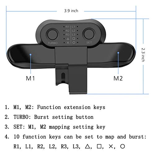 ACCZ PS4 Strike Pack, PS4 FPS Controller scuf, botón Trasero de PS4, Accesorios para Mando de PS4