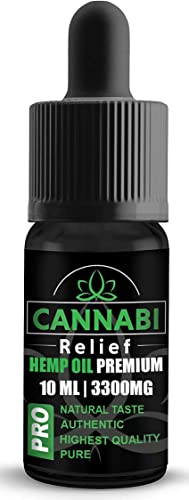 Aceite puro de cáñamo Cannabi Relief 33% | Genuino y Auténtico 3300mg | Lo mejor de los Países Bajos