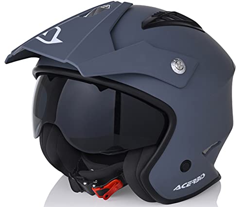 Acerbis casco Jet aire Gris, m (57/58)