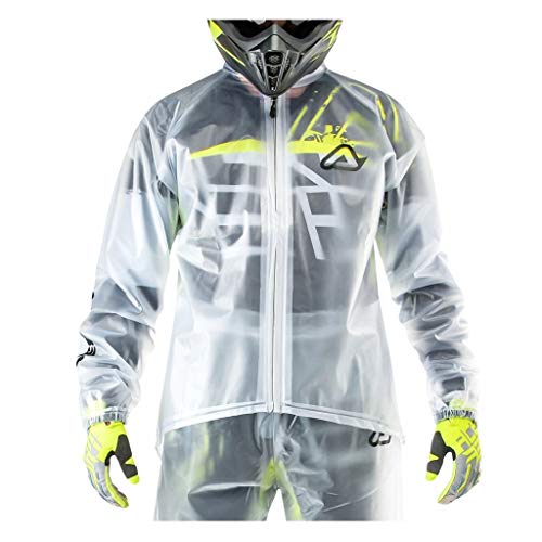 ACERBIS - Chaqueta de lluvia transparente, L/XL