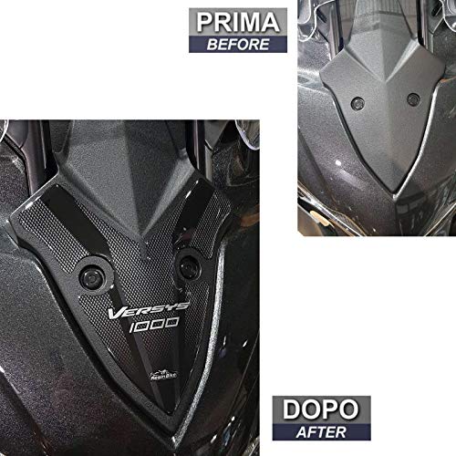 Adhesivo 3D de protección frontal compatible con Kawasaki Versys 1000 2019-2020
