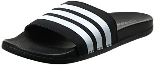 Adidas Adilette Comfort, Chanclas de Playa y Piscina Hombre, Negro (Core Black/Footwear White/Core Black 0), 40 1/2 EU