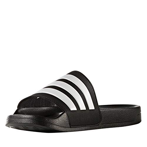 adidas Adilette Shower Stripes, Chanclas Hombre, Core Black Footwear White 01, 44.5 EU