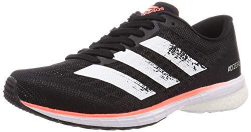 Adidas Adizero Adios 5 m, Zapatillas para Correr Hombre, Core Black/FTWR White/Signal Coral, 41 1/3 EU