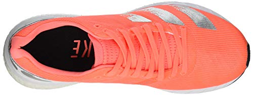 Adidas Adizero Boston 8 w, Zapatillas para Correr Mujer, Signal Coral/Silver Met./FTWR White, 39 1/3 EU