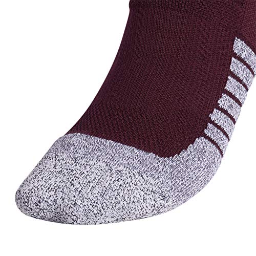 adidas Adizero - Calcetines de fútbol unisex acolchados (1 par), Team Maroon/White, L