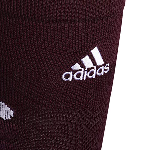 adidas Adizero - Calcetines de fútbol unisex acolchados (1 par), Team Maroon/White, L