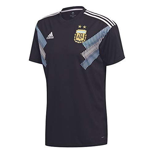 adidas - Camiseta de visitante de Argentina Unisex para niño, Todo el año, Replica de Argentina, Unisex niños, Color Negro/Azul/Blanco, tamaño 128.0