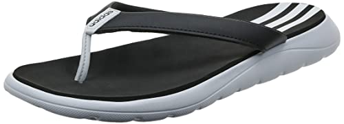 adidas Comfort, Chanclas Mujer, Cloud White/Core Black/Cloud White, 38 EU